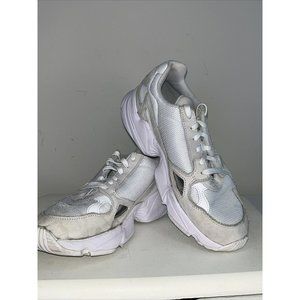 Adidas Original Falcon White Gray Sneakers Athletic Shoes Womens B28128 Size 7